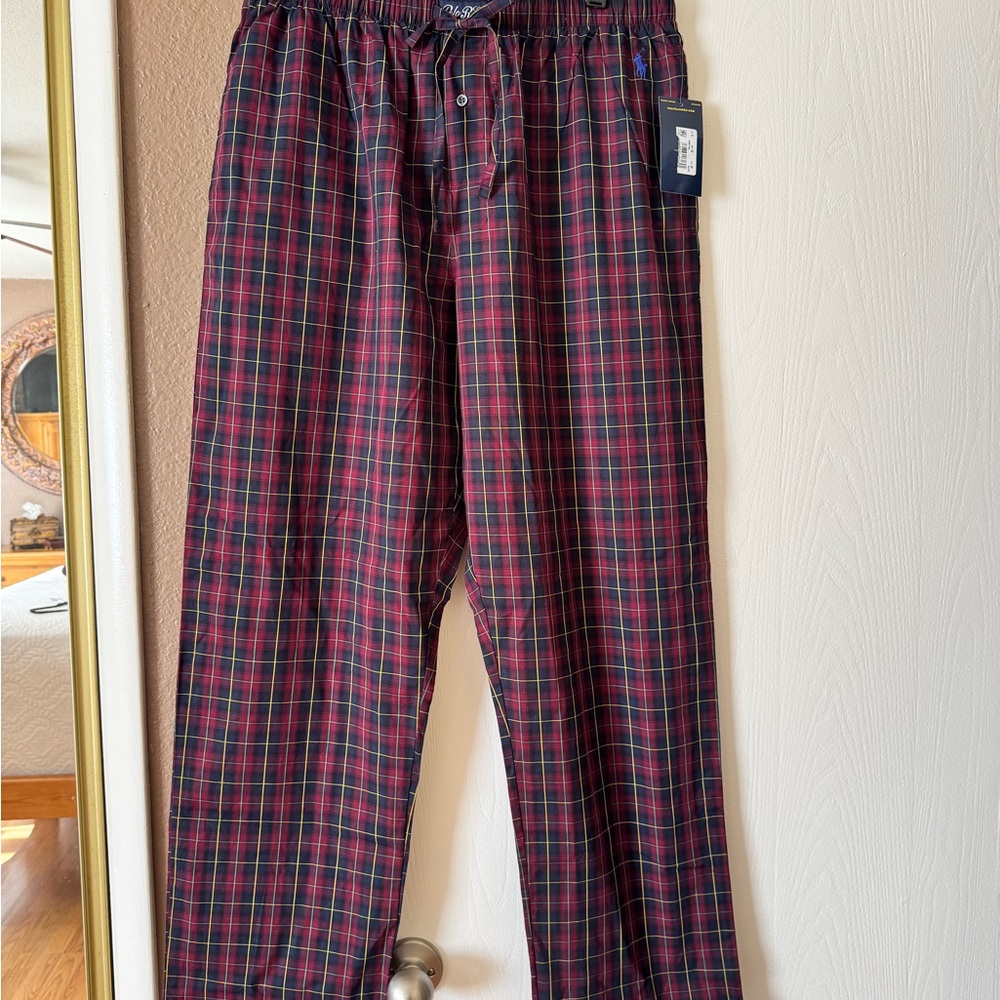 Ralph Lauren Red and Green Plaid PJ Pants